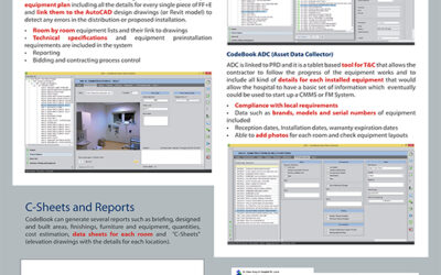 Codebook for equipment procurement, testing and commissioning planning